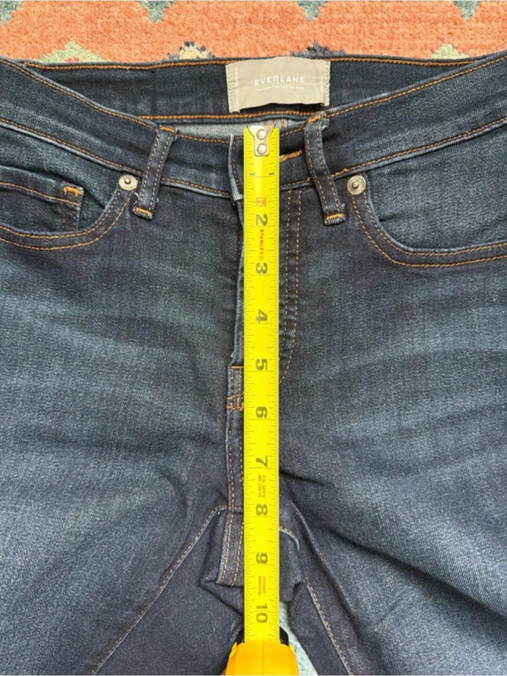Everlane Dark Blue Women's Skinny Jeans - Picture 6 of 7